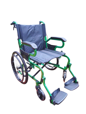 Silla de Ruedas Estándar Ejecutiva Aluminio Verde